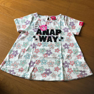 アナップ(ANAP)の♡中古☆ANAP☆半袖チュニック☆130㎝♡(Tシャツ/カットソー)