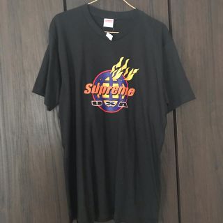 シュプリーム(Supreme)の17A/W Supreme fire tee  black M (Tシャツ/カットソー(半袖/袖なし))