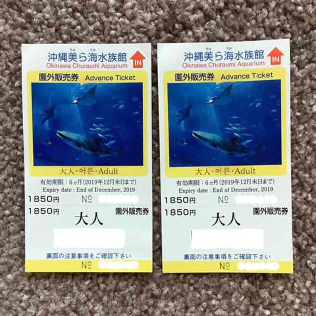 沖縄 美ら海水族館 チケットの通販 by ちいちゃん's shop｜ラクマ