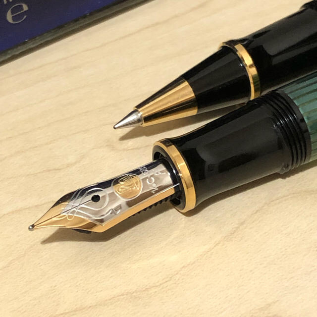 再入荷 ペリカン 万年筆 スーベレーン400シリーズ M400 R400 緑縞