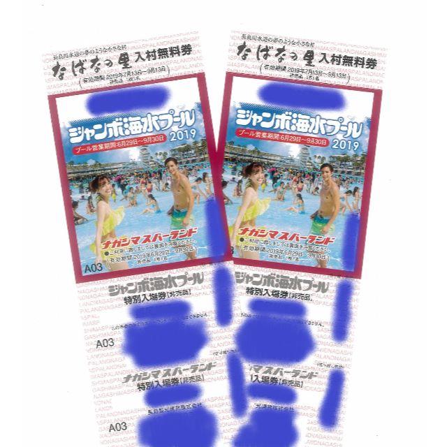 施設利用券長島ジャンボ海水プール☆3枚セット