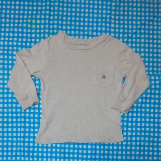 ベビーギャップ(babyGAP)のgap 95 茶色 ベージュ ロンＴ(Tシャツ/カットソー)