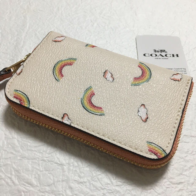 COACH(コーチ)の★レア★【新品未使用】コーチ ラウンド コインケース レインボー レディースのファッション小物(コインケース)の商品写真