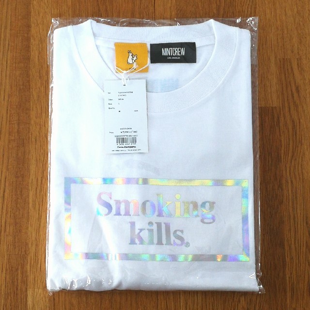 送込白L MINTCREW x #FR2 Smoking kills Tシャツ メンズのトップス(Tシャツ/カットソー(半袖/袖なし))の商品写真