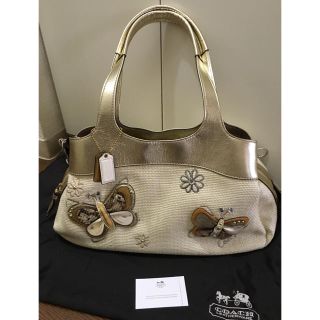 コーチ(COACH)の未使用 コーチ COACH ストローバッグ かごバッグ サマーバッグ(かごバッグ/ストローバッグ)