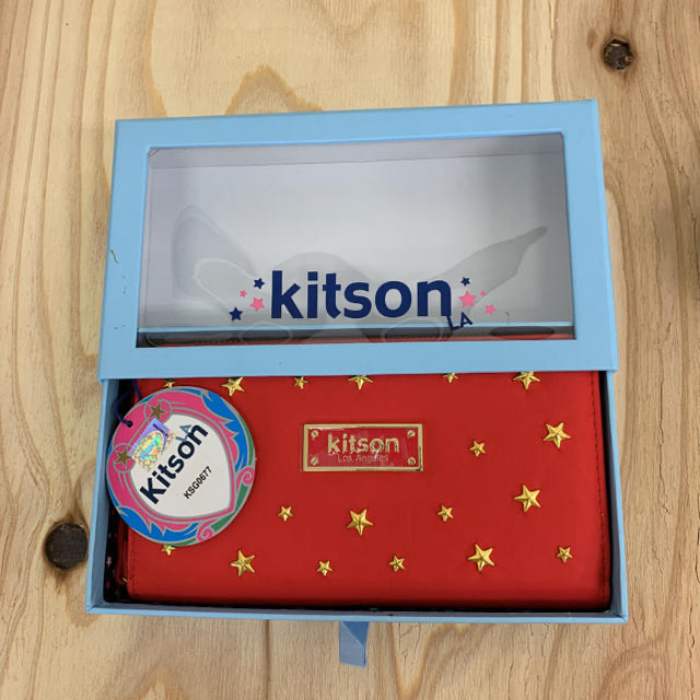 KITSON(キットソン)の最終値下げ！【新品未使用】kitson 長財布 レッド  レディースのファッション小物(財布)の商品写真