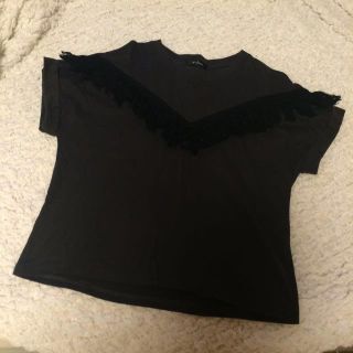 ダブルクローゼット(w closet)のw closet フリンジTシャツ.(Tシャツ(半袖/袖なし))