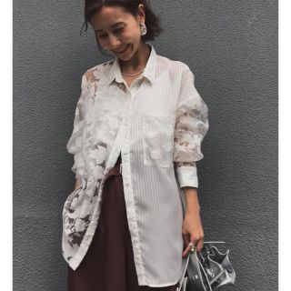 アメリヴィンテージ(Ameri VINTAGE)のTWINS LACE BLOUSE(シャツ/ブラウス(長袖/七分))