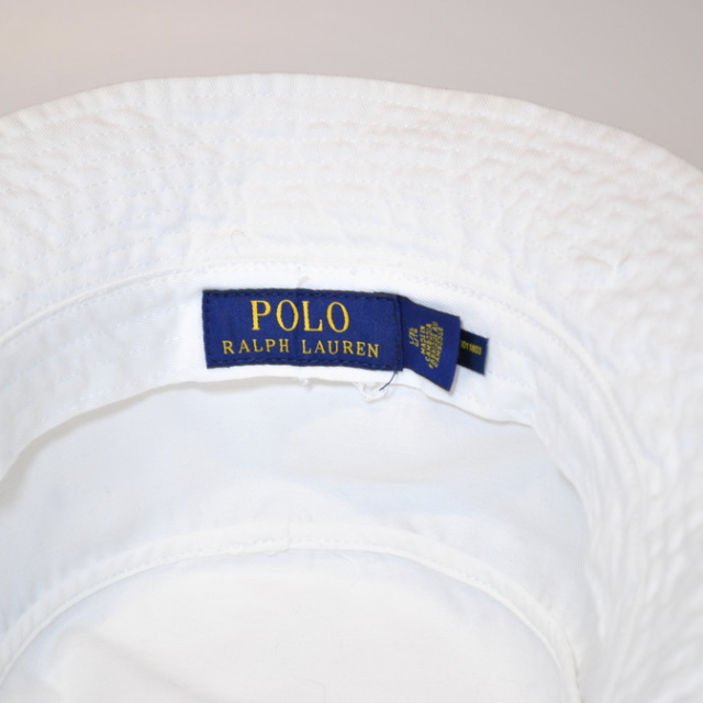 POLO RALPH LAUREN(ポロラルフローレン)の新品 未使用 ポロ ラルフローレン ポニー バケット ハット 白 S 63 メンズの帽子(ハット)の商品写真