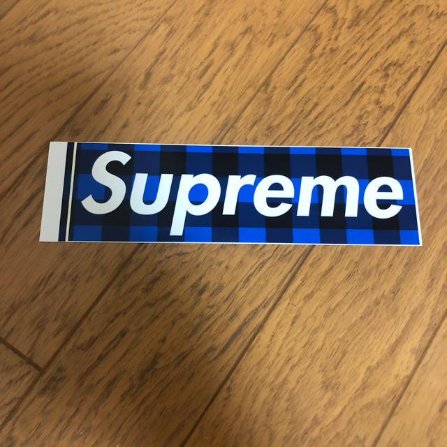 supreme バッファローチェック ステッカーその他