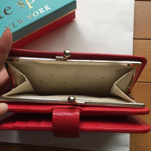 kate spade new york(ケイトスペードニューヨーク)の半額以下　Kate spade ケイトスペイド 財布 がま口 レア 美品 レディースのファッション小物(財布)の商品写真