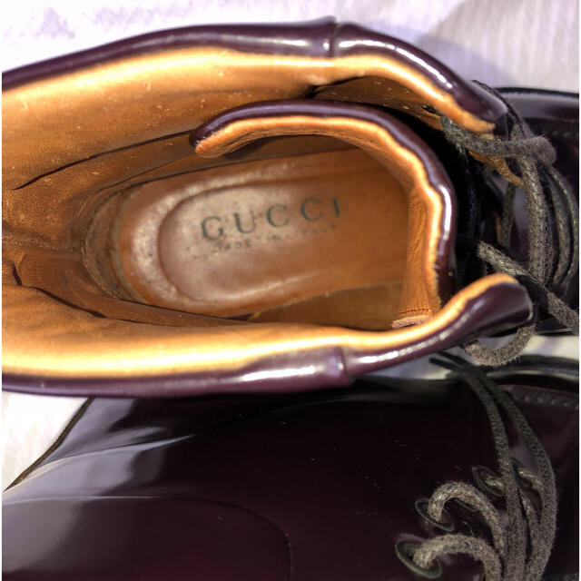 Gucci(グッチ)のGUCCI men's編み上げブーツ メンズの靴/シューズ(ブーツ)の商品写真