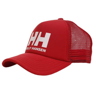 ヘリーハンセン(HELLY HANSEN)の☆初回セール中‼️☆ヘリーハンセン ロゴメッシュキャップ  レッド 新品(キャップ)
