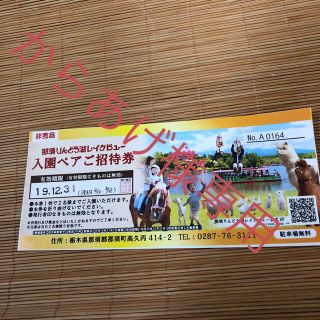 那須りんどう湖レイクビューペア入園券(遊園地/テーマパーク)