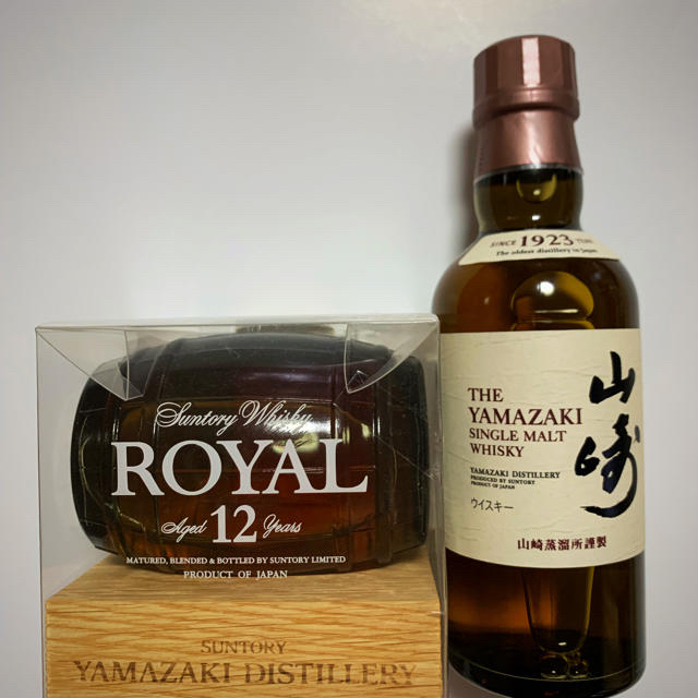 サントリー - 山崎ミニボトル180ml ・サントリーローヤル12年 ROYAL樽型 の通販 by アレキナーダ33's shop｜サントリー