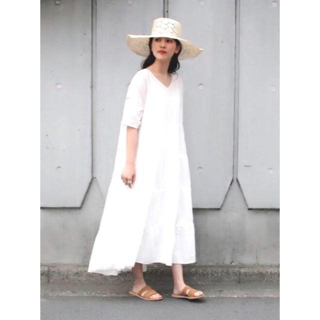 IENA - 新品 カレンソロジーCurensology コットンティアードワンピ*定