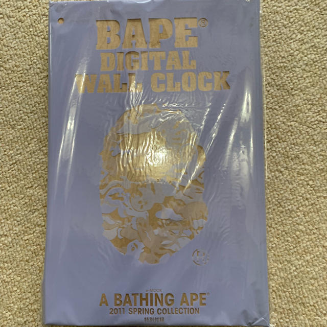 A BATHING APE(アベイシングエイプ)のウォール クロック 壁掛け時計 インテリア/住まい/日用品のインテリア小物(掛時計/柱時計)の商品写真