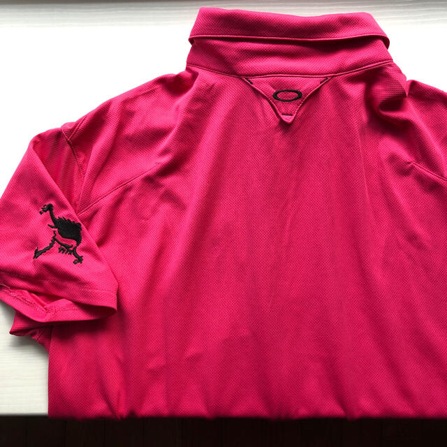 Oakley(オークリー)のオークリー メンズゴルフシャツ サイズXL ピンク スポーツ/アウトドアのゴルフ(ウエア)の商品写真