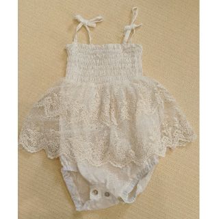 キャラメルベビー&チャイルド(Caramel baby&child )のtocoto vintage チュールロンパース 12Ｍ(ワンピース)