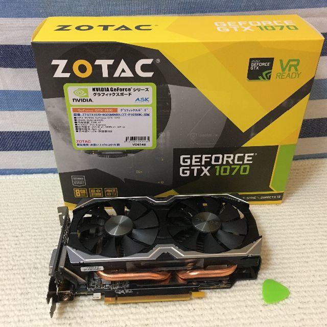 緑② 送料無料Zotac GeForce GTX 1070 欠品なし 動作品PC/タブレット