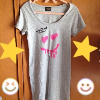 ハニーサロン(Honey Salon)のニコちゃんロングTシャツ♡(Tシャツ(半袖/袖なし))