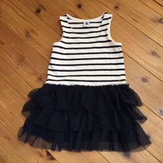 プチバトー(PETIT BATEAU)のプチバトー チュールワンピ 4ans(ワンピース)