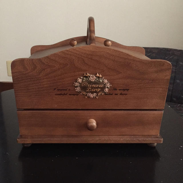 箱あり　G-wood 裁縫箱 木製 アンティーク ソーイング　ボックス | フリマアプリ ラクマ