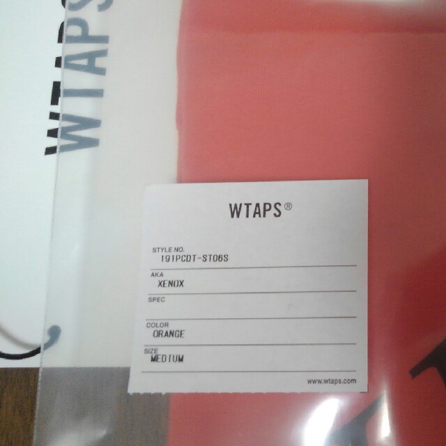 W)taps(ダブルタップス)の【定価以下】Wtaps 19SS Xenox オレンジ Mサイズ Warfare メンズのトップス(Tシャツ/カットソー(半袖/袖なし))の商品写真