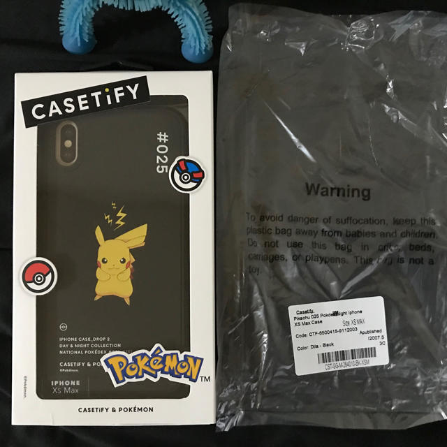 ポケモン(ポケモン)の【新品】CASETIFY iPhone Xs Max ポケモン ピカチュー 黒 スマホ/家電/カメラのスマホアクセサリー(iPhoneケース)の商品写真