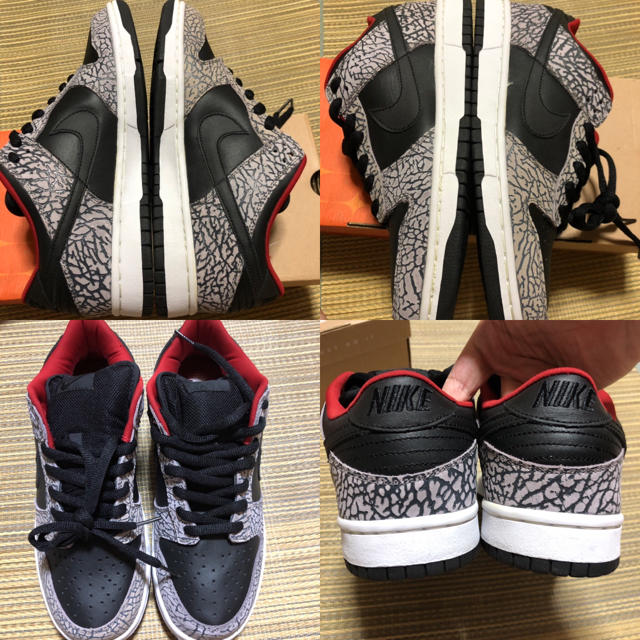 Supreme(シュプリーム)の評価あり 1st supreme DUNK SB NIKE 28cm 赤 黒 メンズの靴/シューズ(スニーカー)の商品写真