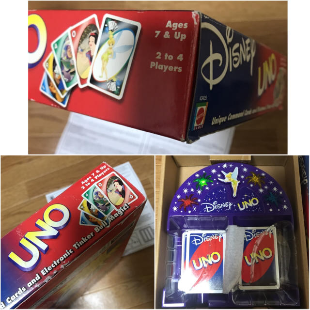 Disney(ディズニー)のUNO ディズニー ガードゲーム ウノ ティンカーベル ボードゲーム ピクサー エンタメ/ホビーのテーブルゲーム/ホビー(トランプ/UNO)の商品写真