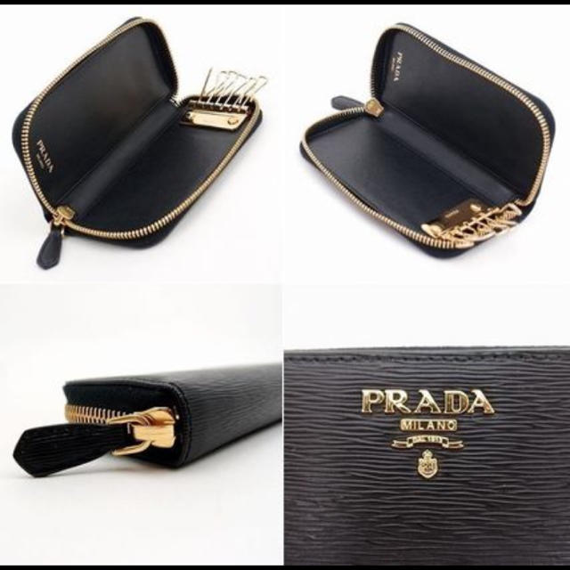 PRADA(プラダ)のPRADAプラダ VITELLO6連キーケース レディースのファッション小物(キーケース)の商品写真