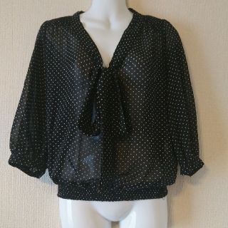 ザラ(ZARA)のZARA ドットブラウス(シャツ/ブラウス(長袖/七分))