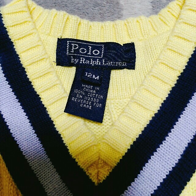 POLO RALPH LAUREN(ポロラルフローレン)のポロラルフローレン キッズ ニットベスト キッズ/ベビー/マタニティのベビー服(~85cm)(ニット/セーター)の商品写真