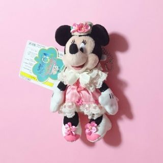 ディズニー(Disney)の【未使用タグ付き】ぬいぐるみバッジ スプリングヴォヤッジ ミニー(キャラクターグッズ)