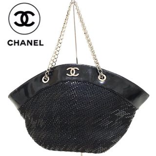 シャネル(CHANEL)の【CHANEL】チェーンバッグ/ブラック/ショルダーバッグ/シャネル/カゴバッグ(ショルダーバッグ)