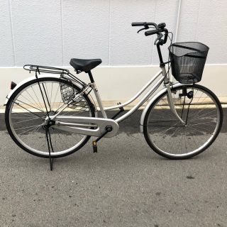 27インチ  ママチャリ  シルバー  お買い得品！(自転車本体)