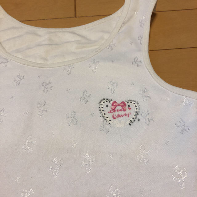 160センチ ブラ付きタンクトップ キッズ/ベビー/マタニティのキッズ服女の子用(90cm~)(下着)の商品写真