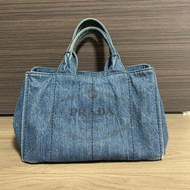 【最終値下げ】PRADA☆デニムカナパトート