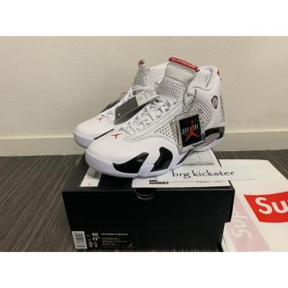 シュプリーム(Supreme)のSupreme X Air Jordan 14 White / Red(スニーカー)