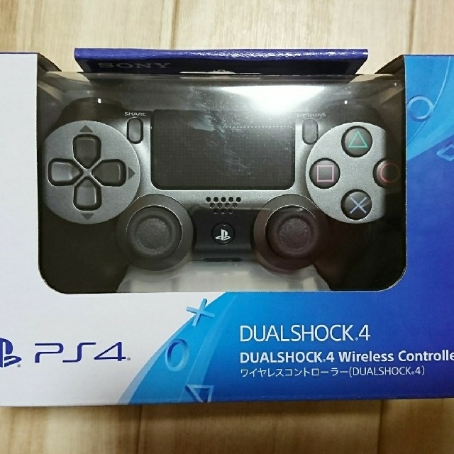 【新品未開封】ps4 ワイヤレスコントローラー 純正品 スチールブラック