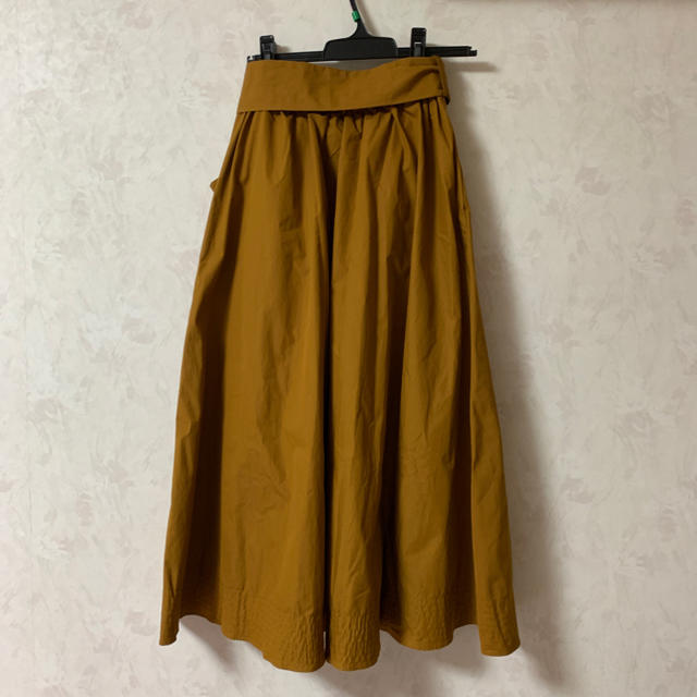 BABYLONE(バビロン)の裾ステッチフレアスカートSK レディースのスカート(ロングスカート)の商品写真