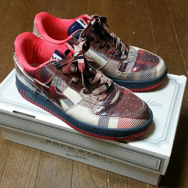 BAPE ベイプスタ チェック 27.5cm