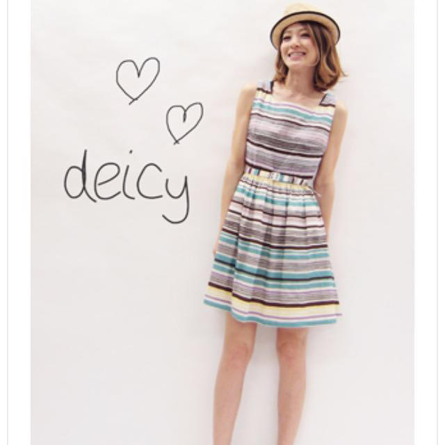 deicy(デイシー)のdeicy♡マルチボーダーワンピース レディースのワンピース(ミニワンピース)の商品写真