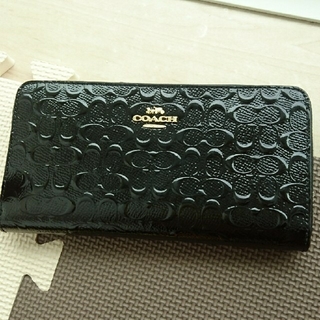 コーチ(COACH)の美品☆COACH 長財布 黒(財布)