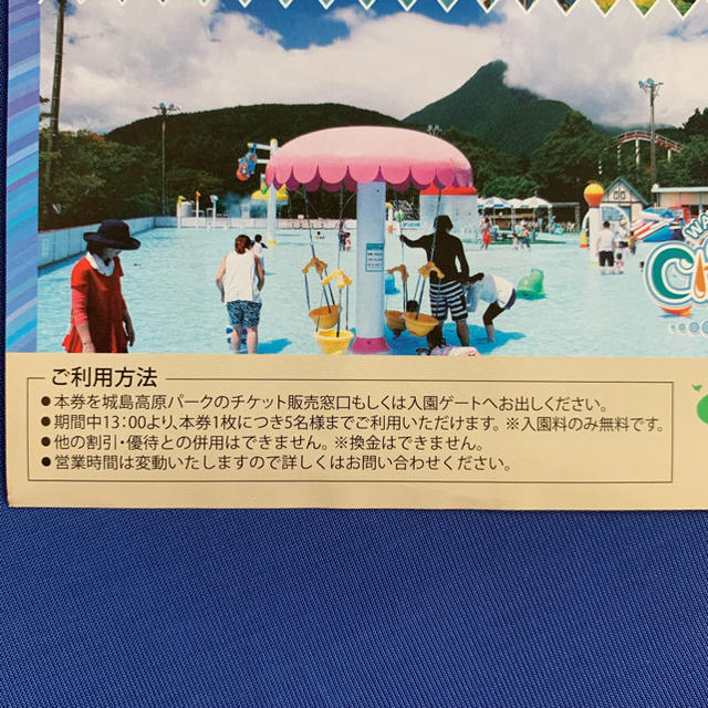 城島高原パーク 入園無料券 1枚 チケットの施設利用券(遊園地/テーマパーク)の商品写真