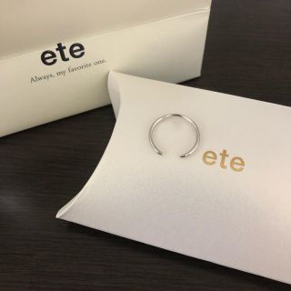 エテ(ete)のete K10 シルバーリング(リング(指輪))