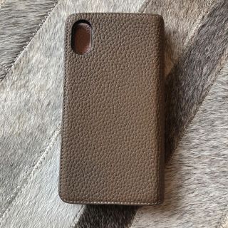 値下げボナベンチュラiPhoneXサクラエトゥープレザーケース(iPhoneケース)