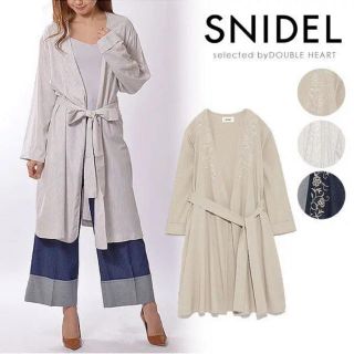 スナイデル(SNIDEL)の新品★定価2.3万 スナイデル エンブロイダリーガウン /p12-6n-2(ガウンコート)