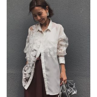 アメリヴィンテージ(Ameri VINTAGE)のTWINS LACE BLOUSE(シャツ/ブラウス(長袖/七分))